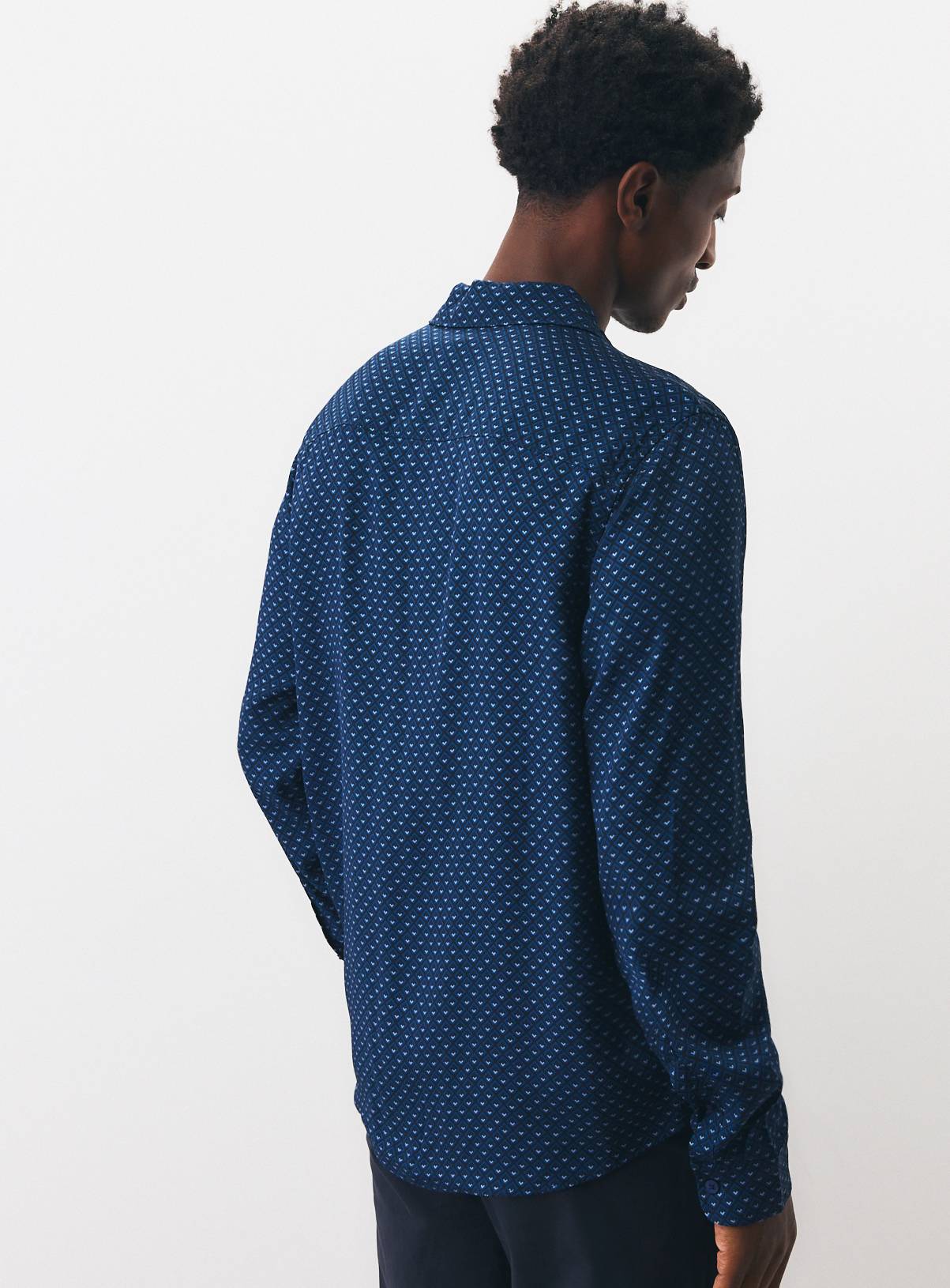 Navy Geo Shirt XXL - Image 5